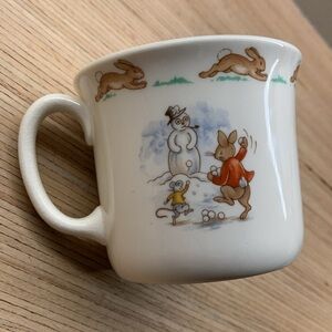 Bunnykins Child’s Cup 🎄Snow Scene🎄